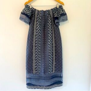 Jonathan Simkhai Off-Shoulder Patterned Midi Dress